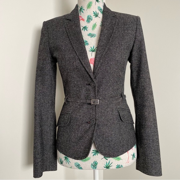 ✨y2k Suit🖤Australian Made💙Italian Wool Fabric🖤Tweed🖤Blazer & Pants - Picture 5 of 16